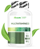 MULTIVITAMÍNICO VEGANO 120COMP - GROWTH SUPPLEMENTS