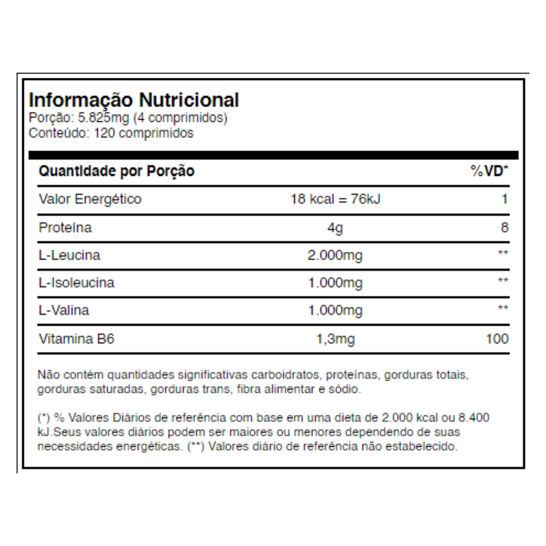 BCAA 2:1:1 120 COMPRIMIDOS TAB (PRÉ-TREINO)