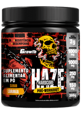 PRÉ-TREINO HAZE HARDCORE 300G - GROWTH SUPPLEMENTS