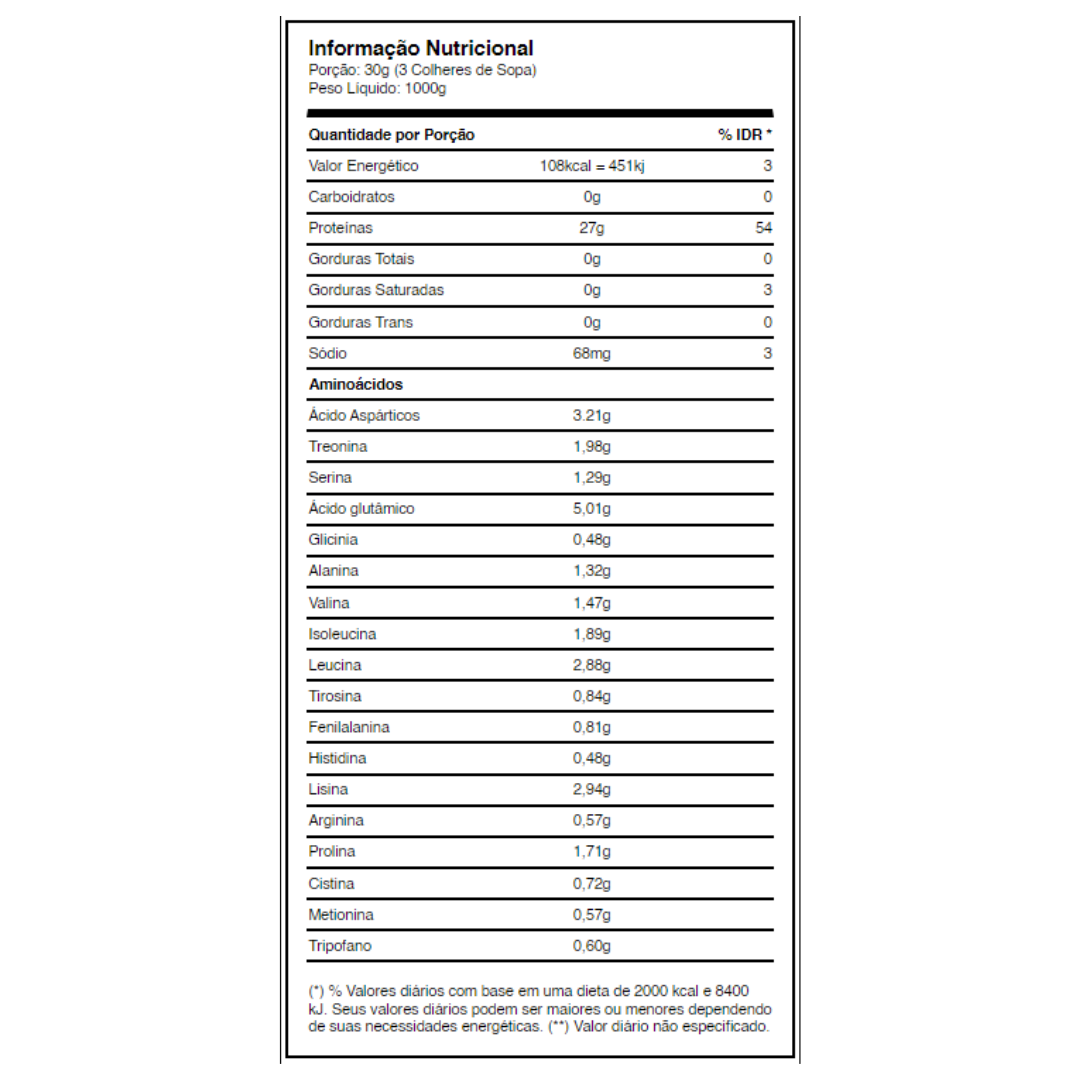 WHEY PROTEIN HIDROLISADO 1KG