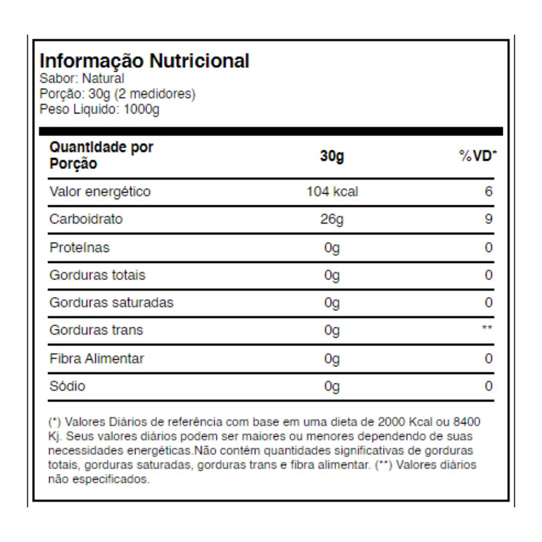 WAXY MAIZE 1KG (PRÉ-TREINO)
