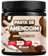 PASTA DE AMENDOIM SABOR CHOCOLATE E COCO 500G