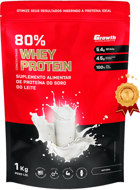 [COMBO 11] 01 WHEY PROTEIN 80% CONCENTRADO 1KG + 01 CREATINA MONOHIDRATADA 250G + 01 COQUETELEIRA
