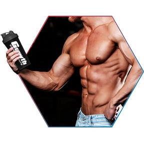 Coqueteleira Academia Garrafa Squeeze 600ml Shaker