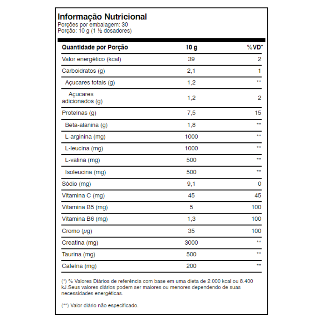 PRÉ-TREINO INSANITY 300G