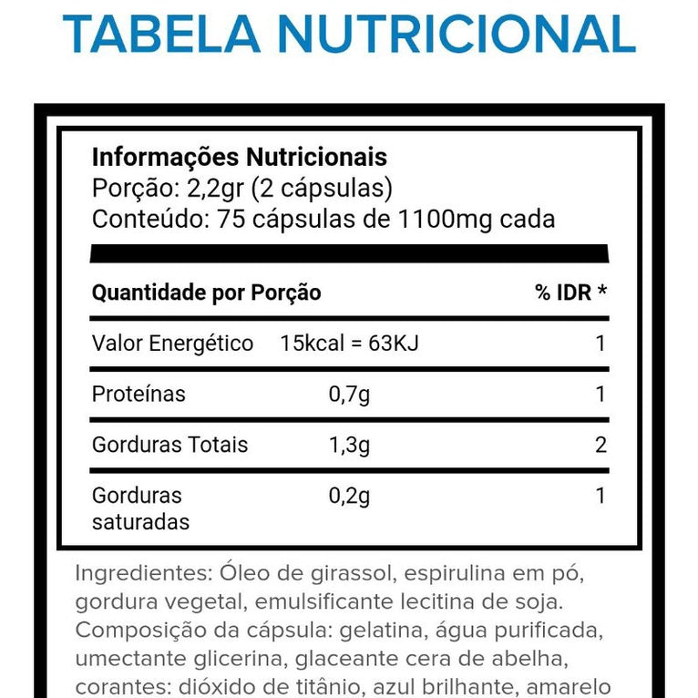 Spirulina (75 Cápsulas)